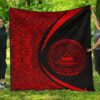 American Samoa Coat Of Arms Polynesian Premium Quilt  Circle Style  07 J2  Quilt